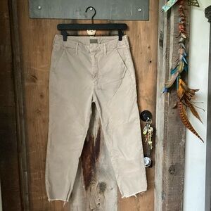 Mother boyfriend khakis size 27